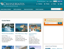 Tablet Screenshot of cruisemates.com
